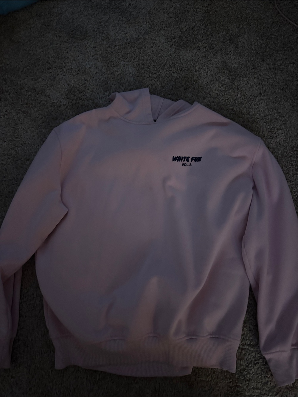 Women’s Hoodie in Light Pink White fox